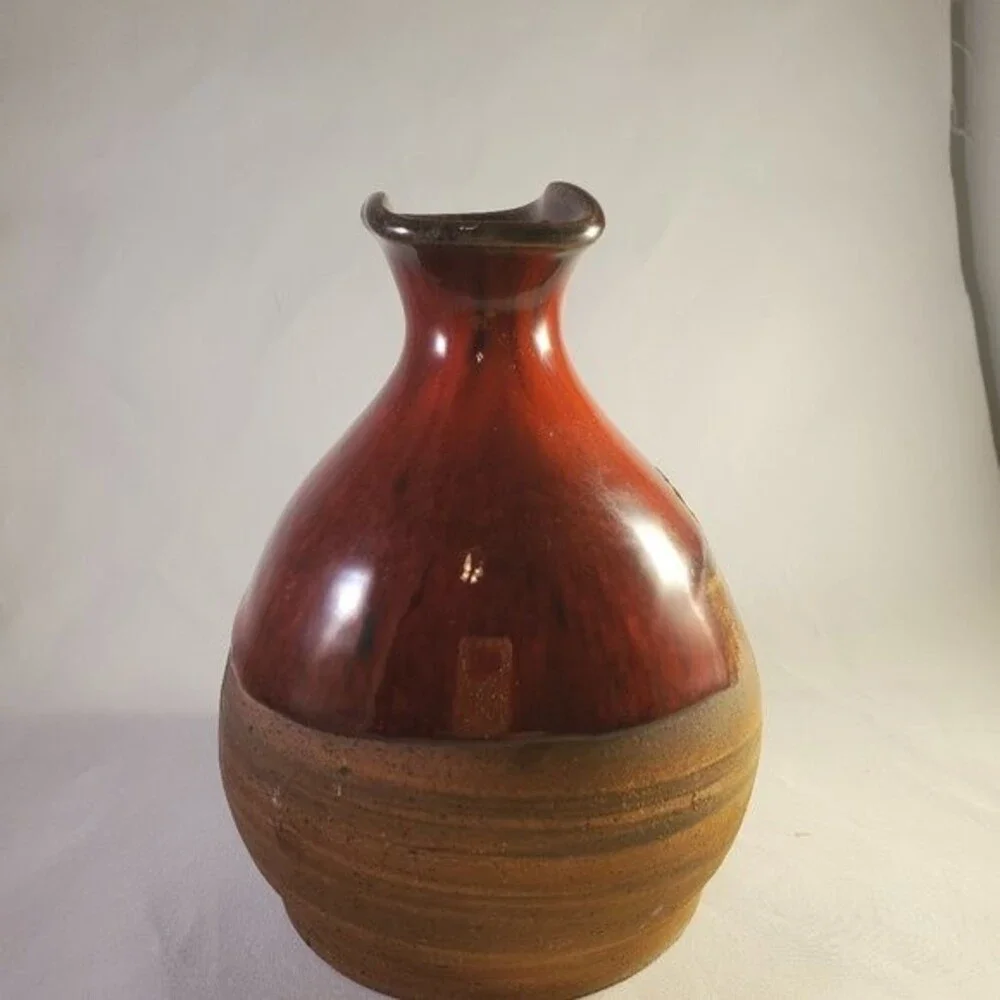 VTG Danish Modern Vase  ERNST KERAMIK of Faxe Denmark / Art Pottery